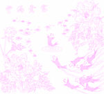 牡丹花边底纹 红色 牡丹 花边