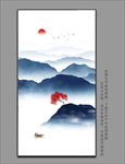 玄关客厅山水