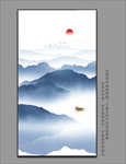 酒店山水挂画