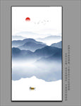屏风山水画