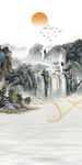 新款现代玄关画 TIF分层