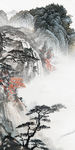 国画轻奢玄关画 TIF分层