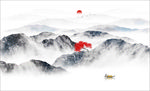 意境山水背景