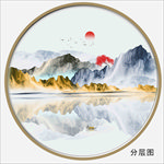 抽象山水装饰画
