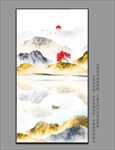 玄关水墨挂画