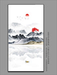 抽象玄关山水