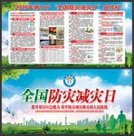 全国防灾减灾日宣传展板