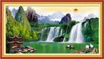 山水壁画