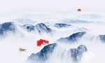 水墨山水背景墙