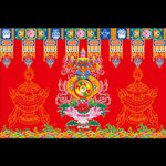 藏饰素材婚礼背景