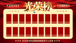 企业光荣榜业绩榜海报展板
