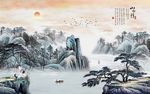 水墨山水装饰画