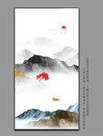 山水玄关挂画