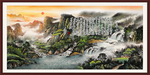 山水国画山水画