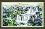 巨幅山水画