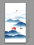 玄关山水壁画 山水装饰画