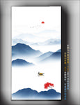 水墨山水挂画