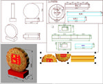 中秋节 充气月饼 月饼贴图