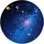 圆形星空