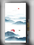 客厅酒店山水挂画 壁纸