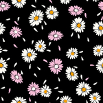 四方连续数码印花小碎花小雏菊