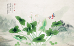 新中式山水花鸟