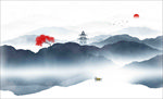 水墨山水画