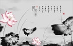 荷花背景墙