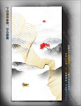 金线水墨画