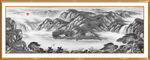水墨山水水墨画