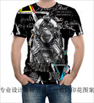 潮牌男装数码印花