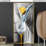 高脚杯现代艺术玄关晶瓷画