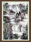 竖幅山水