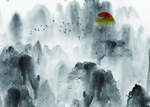水墨山水画图