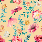 四方连续数码印花小碎花图案