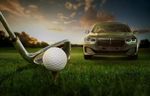 汽车 高尔夫 运动 草坪 球杆