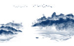 中式写意山水画