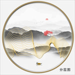 线条山水画