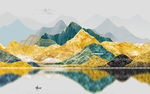 欧式 山水画背景画 TIF分层