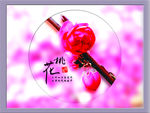 桃花屏风