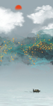 水墨山水装饰画