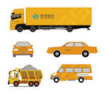 矢量（汽车 运输车 渣土车）