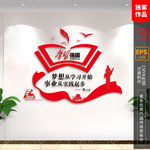 学习强国 党建文化墙 党建标语