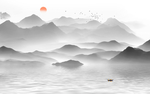 山水壁纸 山水背景墙