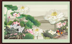 国画荷花