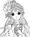 古装美女填色画画