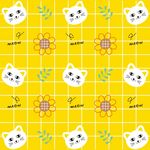 卡通小猫背景图