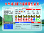 水库枢纽区安全风险公告栏