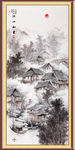 竖幅山水画