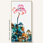荷花装饰画